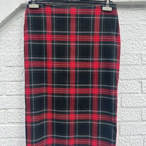 Tartan Midi Skirt
